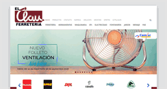 Desktop Screenshot of elclauferreteria.com